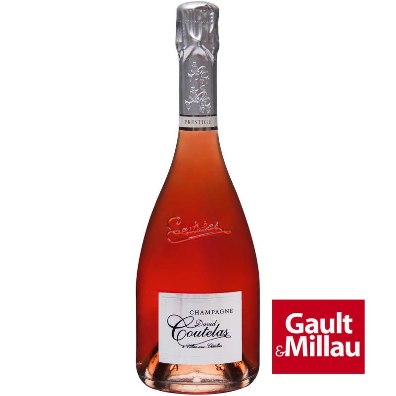 Bouteille champagne David Coutelas Prestige Rosé de saignée