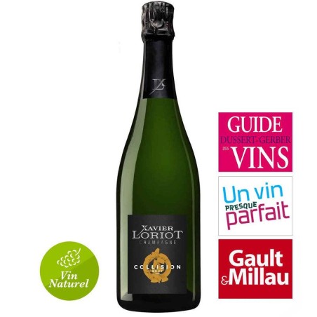 vente de champagne Xavier LORIOT Collision brut 100% pinot meunier