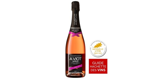 Bouteille champagne Viot et Fils brut rosé