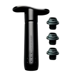 Pompe à Vin WA-137 Noir + 3 bouchons - LE CREUSET SCREWPULL