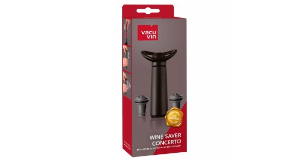 Pompe à vin Wine Saver Concerto + 2 Stoppers - Vacuvin