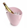 Seau à glace laqué rose Koala avec poignée pour 1 à 2 bouteilles