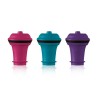 Bouchons Wine Stopper Vacu Vin rose, bleu et violet