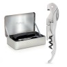 Coffret Pulltap’s Classic Pulltex avec boîte métallique ouverte et sommelier chromé