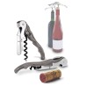 Classic Graphite Pulltex ouvert et replié, avec un bouchon et une bouteille