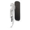 Tire-bouchon Classic Silver chromé Pulltex avec son étui en cuir