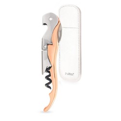 Tire-bouchon Classic Rose Gold Pulltex avec son étui en cuir