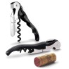 Pulltap’s Classic noir Pulltex ouvert et replié, avec un bouchon
