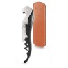 Tire-bouchon Pulltap’s Classic noir Pulltex avec son étui en cuir
