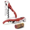 Pulltap’s Classic rouge Pulltex ouvert et replié, avec un bouchon