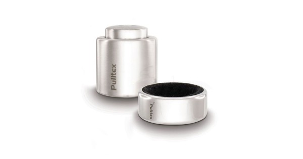 Kit champagne Pulltex : bouchon de conservation et anneau anti-goutte à intérieur en feutre