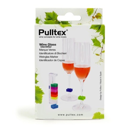 Emballage du lot de 10 marque-verres colorés Pulltex
