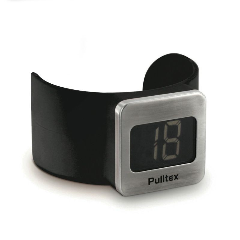 Thermomètre bracelet noir Pulltex avec affichage numérique