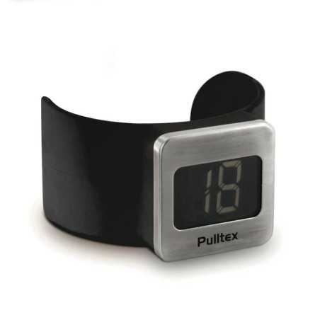 Thermomètre bracelet noir Pulltex avec affichage numérique