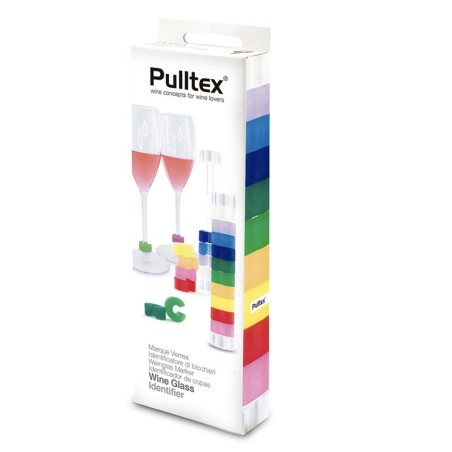 Emballage du lot de dix marque-verres ronds Identity Pulltex