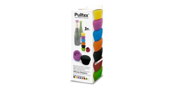 Emballage du lot de deux bouchons à champagne silicone Pulltex
