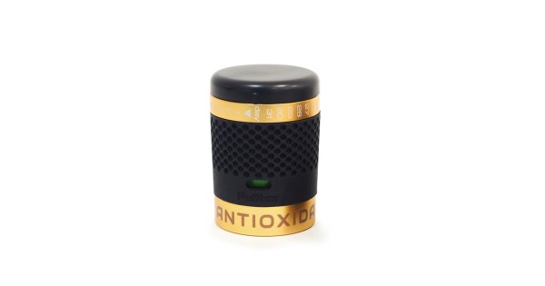 Bouchon AntiOx Champagne Pulltex noir avec bague dorée