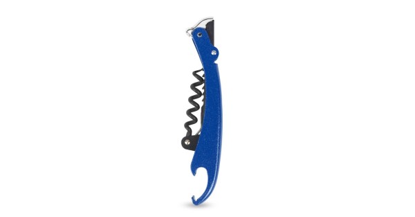 Tire-bouchon Europull bleu cobalt Pulltex vu de profil
