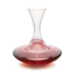 Carafe à vin Apollo Pulltex en verre avec base évasée contenant du vin rouge