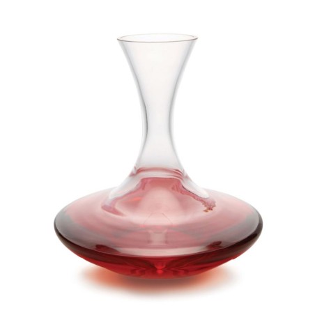 Carafe à vin Apollo Pulltex en verre avec base évasée contenant du vin rouge