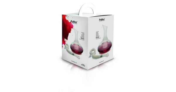 Emballage de la carafe Dioniso Pulltex 75 cl avec goupillon