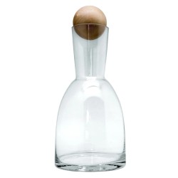 Carafe Wooden Ball 1,2 L vide avec son bouchon en bois