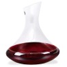 Carafe Royal Vin Bouquet en cristal de Bohême contenant du vin rouge