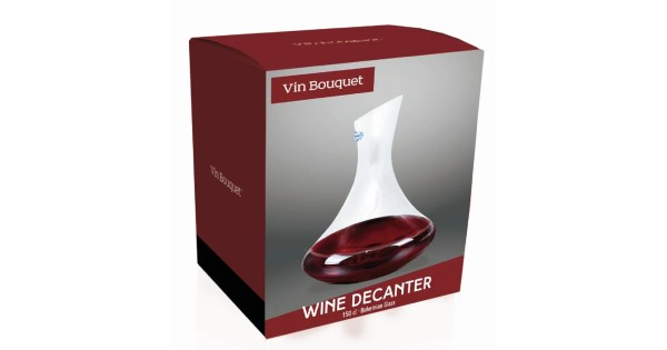Boîte de la carafe Royal 1,5 L en cristal de Bohême Vin Bouquet