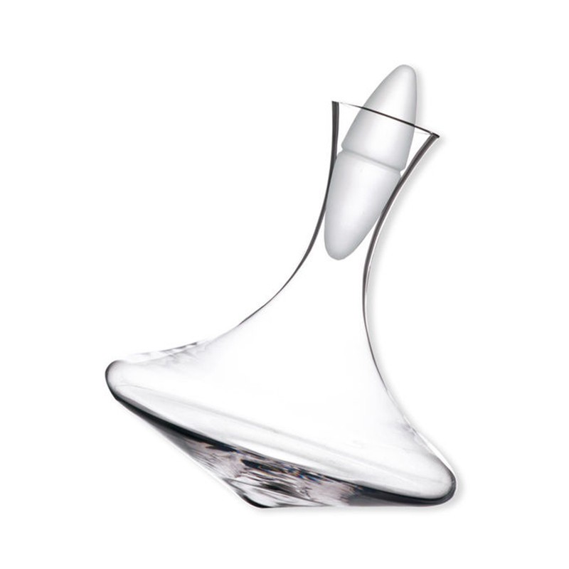 Carafe Sélection Deru inclinée avec bouchon en verre dépoli