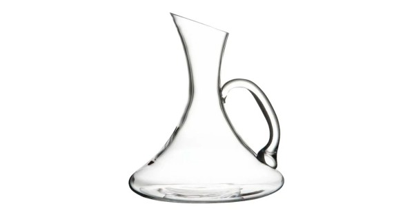 Carafe Sarah Bohemia Royal Crystal avec anse en verre et bec évasé