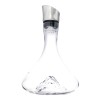 Carafe Montagne en verre avec relief au fond de la base
