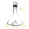 Schéma des dimensions de la carafe Montagne Vin Bouquet