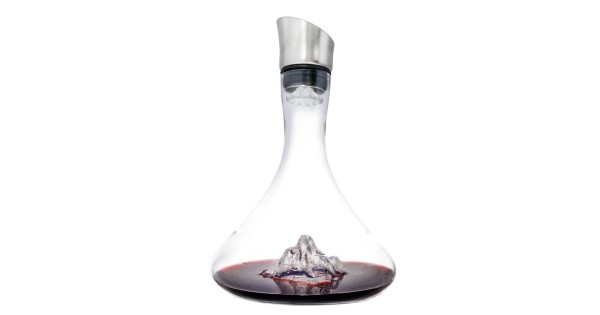 Carafe Montagne Vin Bouquet avec bouchon verseur aérateur