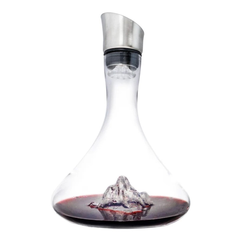 Carafe Montagne Vin Bouquet avec bouchon verseur aérateur