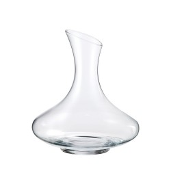 Carafe à vin Vintage Bohemia Royal Crystal à fond évasé et col oblique