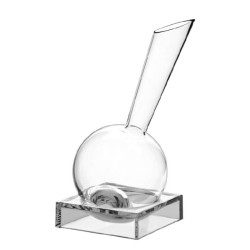 Carafe Vinocchio Italesse en verre, avec long col à ouverture oblique