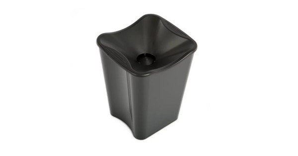Crachoir de dégustation Koala 2,5 L noir avec entonnoir amovible