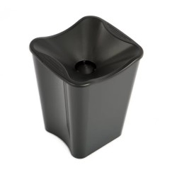 Crachoir de dégustation Koala 2,5 L noir avec entonnoir amovible
