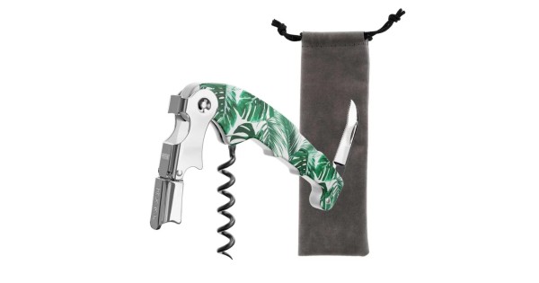 Sommelier Retro Tropical Koala ouvert avec sa pochette de rangement