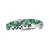 Tire-bouchon sommelier Koala Retro Tropical replié, décor de feuillages verts