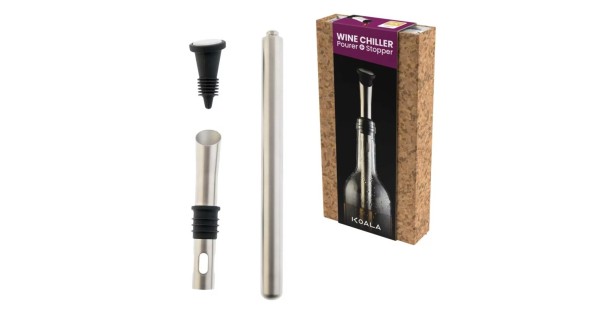 Chill Stick Premium Koala avec tige rafraîchissante, verseur et coffret cadeau