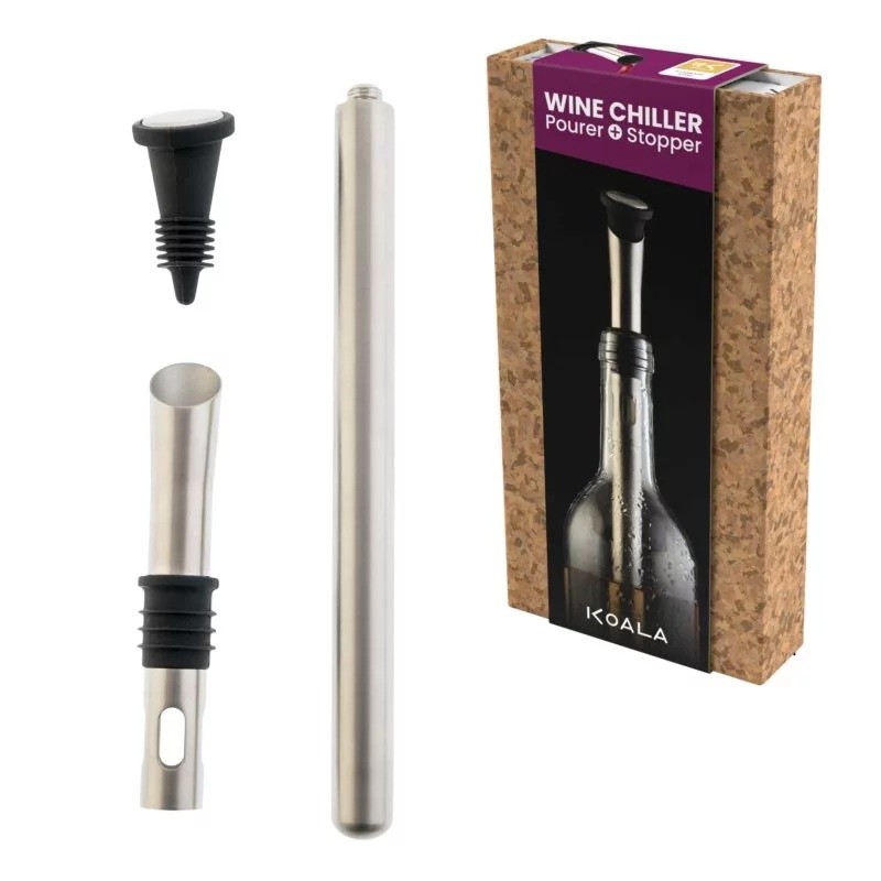 Chill Stick Premium Koala avec tige rafraîchissante, verseur et coffret cadeau