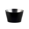 Vasque à vin Koala Alloy noire, vue à vide avec intérieur métallique