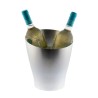 Seau Alloy Koala argent brossé 5 L avec deux bouteilles