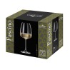 Boîte de six verres à vin blanc Fascino 48 cl Bohemia Royal Crystal