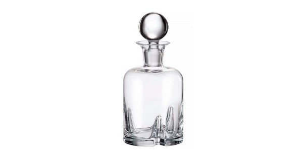 Carafe à whisky Trio Bohemia Royal Crystal 1 L avec bouchon en verre
