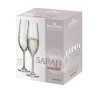 Boîte cadeau de 6 flûtes à champagne Sarah Optic Waterfall 26 cl