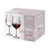 Boîte cadeau de 6 verres à vin Sarah Optic Waterfall 69 cl