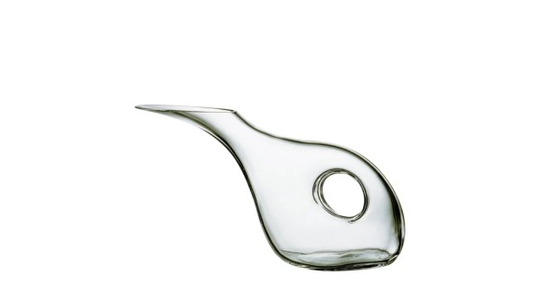 Carafe à vin Duck 1,25 L Bohemia Royal Crystal, forme allongée avec poignée intégrée