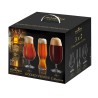 Coffret Golden Prague Bohemia Royal Crystal de six verres à bière panachés